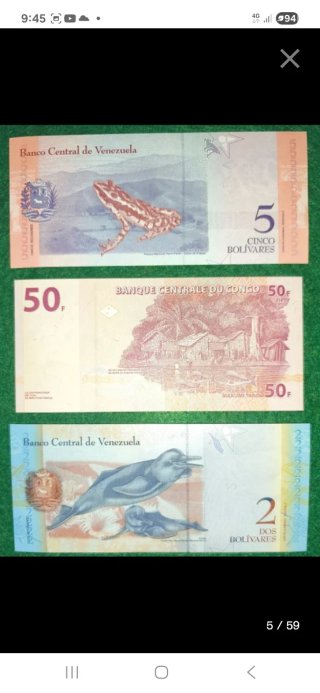 Lotes de Billetes de Honduras y Venezuela