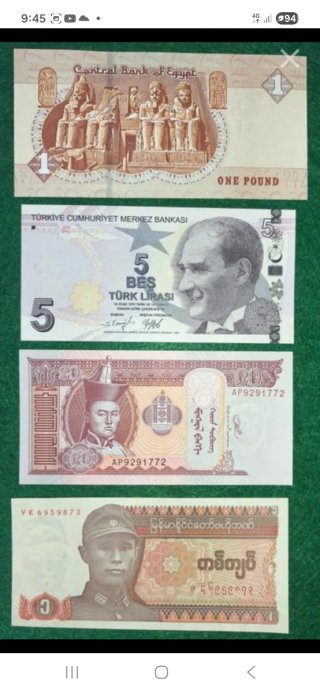Lotes de Billetes de Honduras y Venezuela