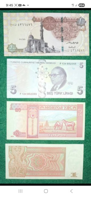 Lotes de Billetes de Honduras y Venezuela