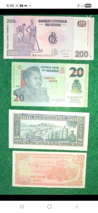 Lotes de Billetes de Honduras y Venezuela