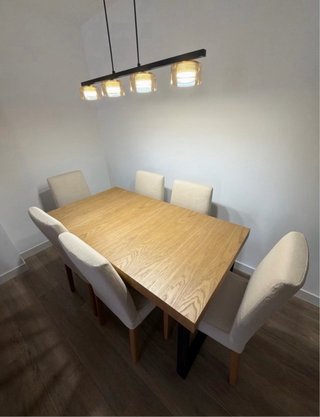 Sillas Ikea Bergmund Beige (6 unidades)
