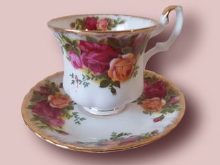 Servicio café para 2 Royal Albert Old Country Rose