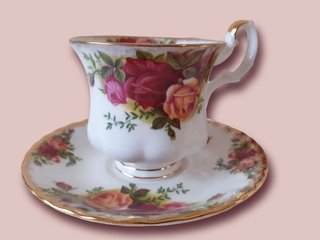 Servicio café para 2 Royal Albert Old Country Rose