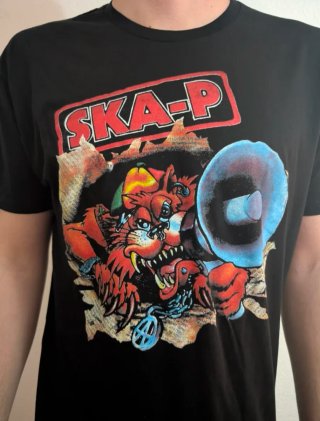 CAMISETA NEGRA - SKA.P - TALLA XL y más