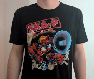 CAMISETA NEGRA - SKA.P - TALLA XL y más