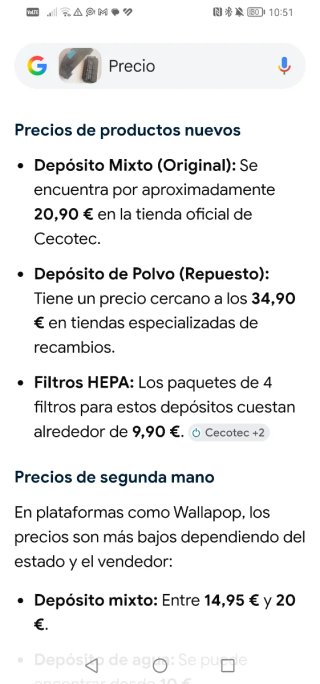 Depósito Fregar Robot Conga Cecotec 1290,1390,1490