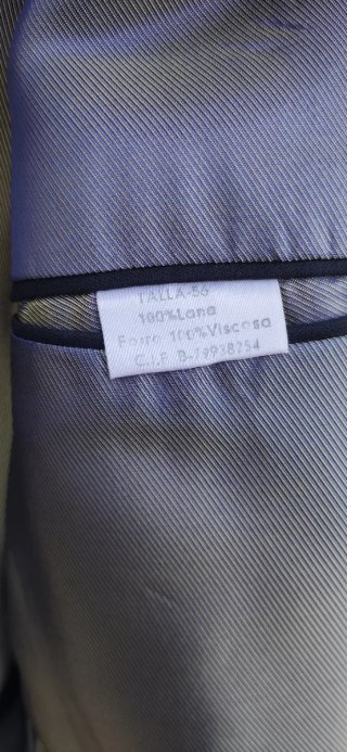 Chaqueta cruzada caballero azul