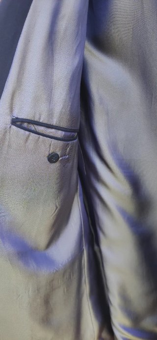 Chaqueta cruzada caballero azul