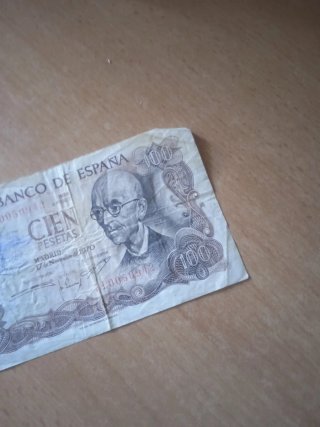 Billete 100 pesetas 1970