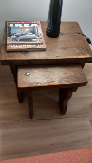 Conjunto mesas nido madera maciza