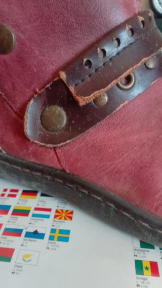 Botines Rieker Rojo/Marrón Talla 37