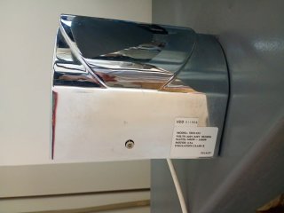 Secador de manos eléctrico cromado