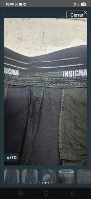 Pantalones Policía Insignia Negros Talla 44