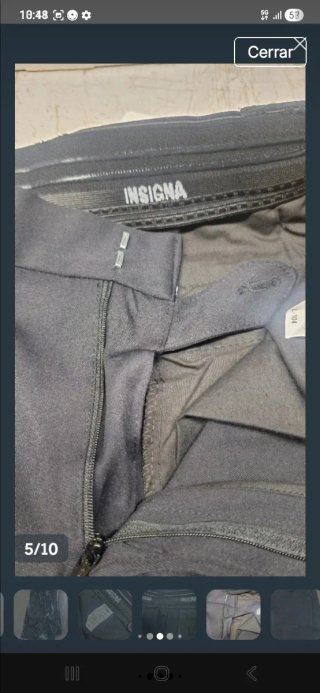 Pantalones Policía Insignia Negros Talla 44