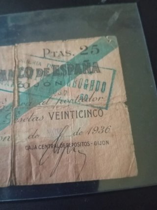 Billete 25 Pesetas 1936 Banco de España