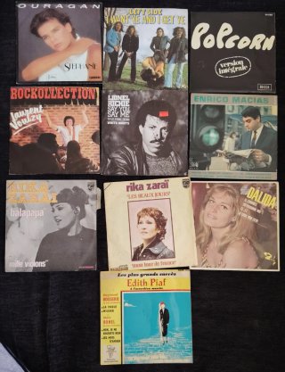 Lote 46 Vinilos antiguos 7 Pulgadas Varios