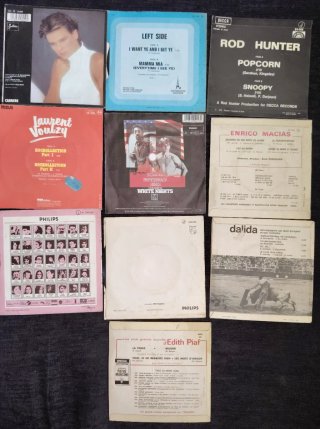 Lote 46 Vinilos antiguos 7 Pulgadas Varios