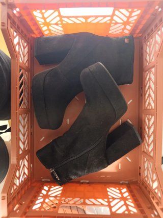 Botines Mustang Negros Talla 38