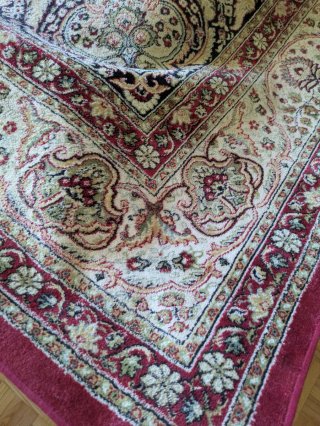 Alfombra Persa Lana Beige y Roja