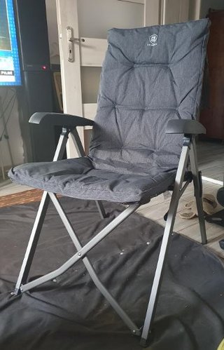 Silla Camping Lujo Ever Advanced negra o gris