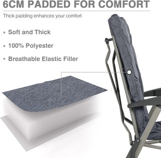 Silla Camping Lujo Ever Advanced negra o gris