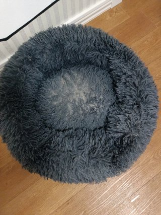 Cama suave para mascotas gris