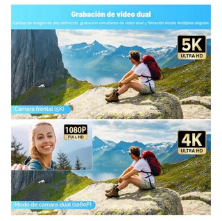 Cámara Video 5K Ultra HD WIFI Negra