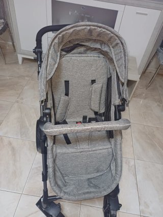 Carro de bebé 3 piezas gris