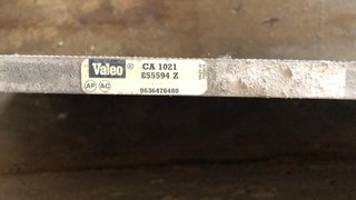 RADIADOR AIRE PEUGEOT PARTNER 1.9D 9636476480