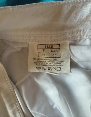 Pantalón vaquero blanco