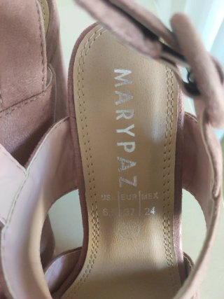 Zapatos de tacón rosa plataforma