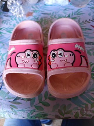 Chanclas Talla 24/25 Dinosaurio Rosa