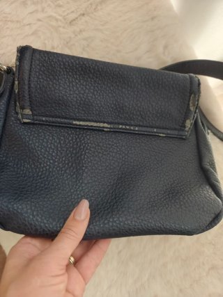 Bolso de hombro azul oscuro