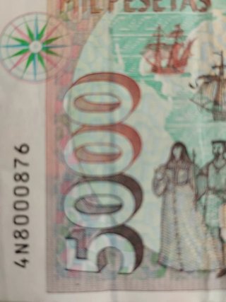 2 Billetes 5000 Pesetas y 1 Billete 1000 Pesetas