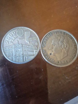 Monedas 2000 Pesetas Plata