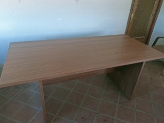 Mesa fuerte melamina nogal