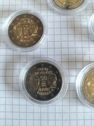 Lote 5 monedas 2 Euro Alemania 2013 Conmemorativas