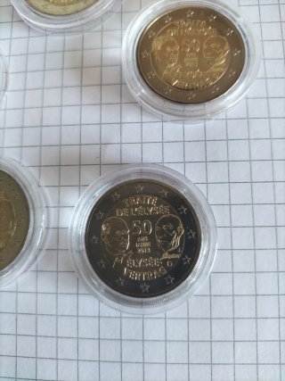 Lote 5 monedas 2 Euro Alemania 2013 Conmemorativas