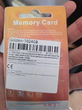 Tarjeta Micro SD Sony  extreme pro 1024 GB