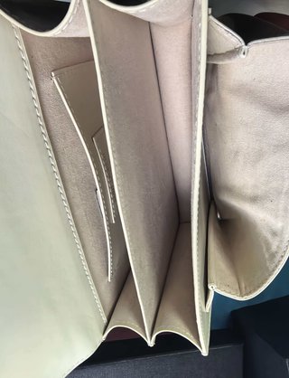 Bolso YSL Piel Blanca Cadena Dorada