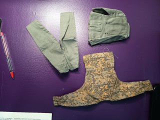 Escala 1/6 Uniforme camuflaje alemán