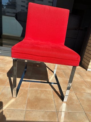 Conjunto 4 Sillas Diseño Premium Rojo