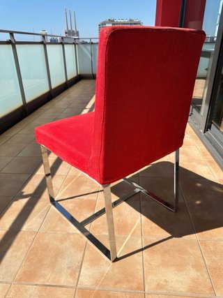 Conjunto 4 Sillas Diseño Premium Rojo