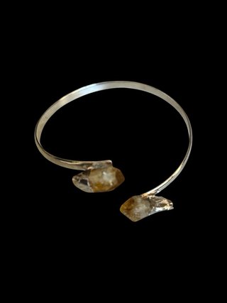 Pulsera Plata 925 Citrino Natural Bruto