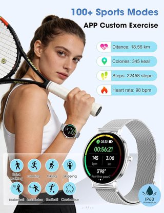 Smartwatch Ultra Delgado 8mm AMOLED Llamadas