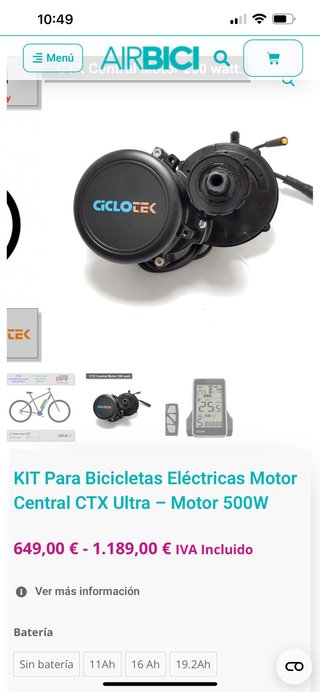 Motor Bici Eléctrica CicloTek