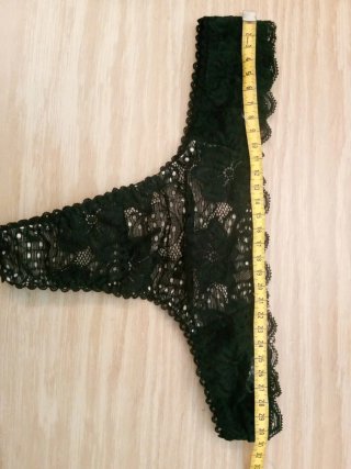 Lencería de encaje negro talla única