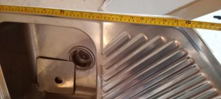 Lavabi angolare doppio in acciaio inossidabile