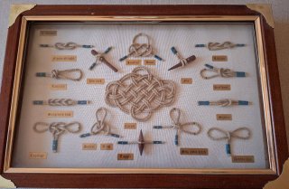 Cuadro Nudos Marinos Artesanal Madera