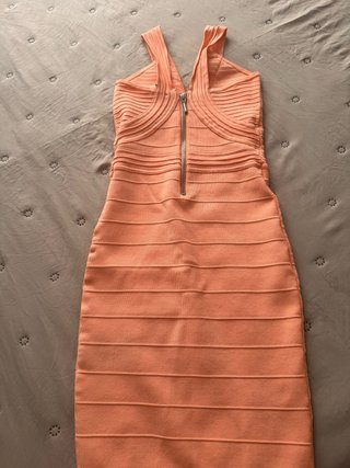 Vestido Naranja Ajustado